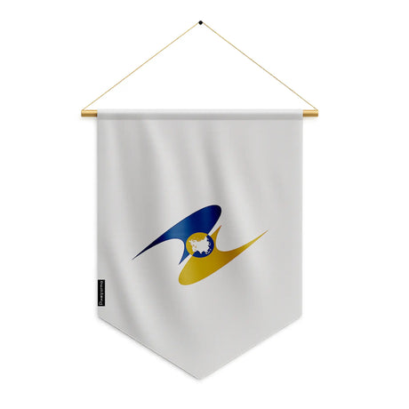 Fanion drapeau union économique eurasiatique en ployester - pixelforma