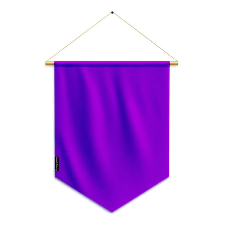 Fanion drapeau violet foncé en ployester - pixelforma