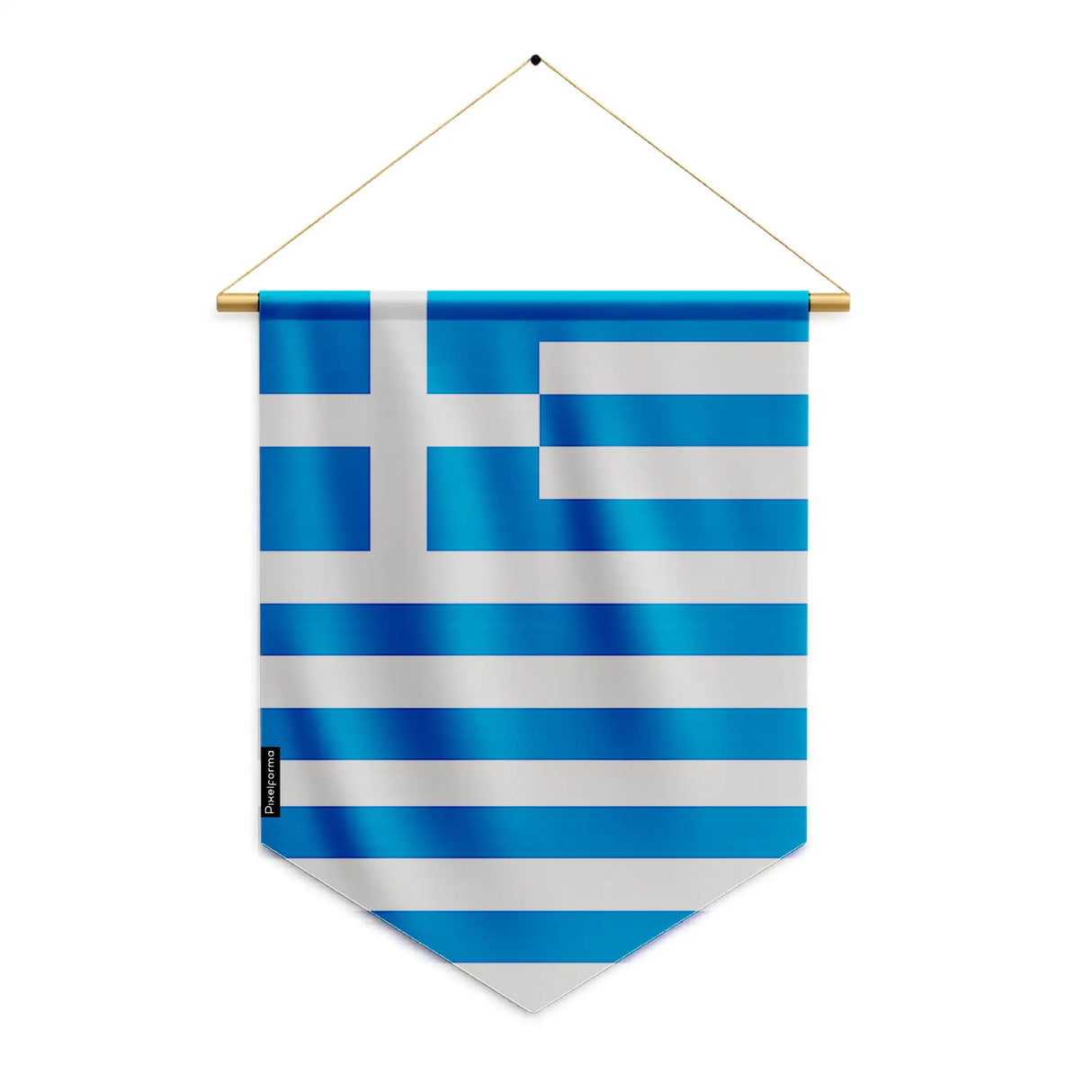 Fanion grèce en polyester à suspendre résistance usages répétés