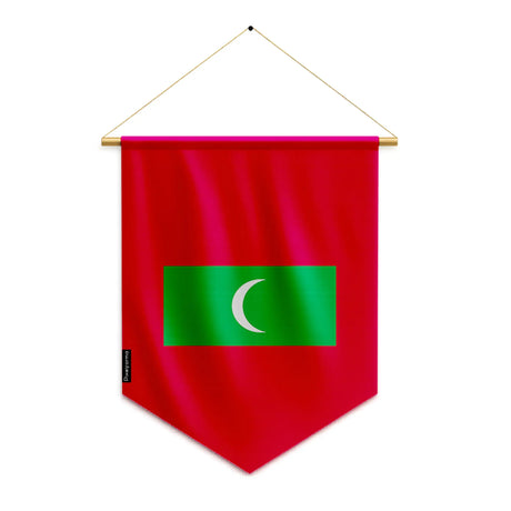 Fanion maldives en polyester résistant à suspendre