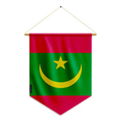 Fanion mauritanie polyester durable couleurs éclatantes