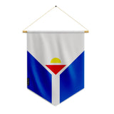 Fanion saint-martin polyester durable couleurs éclatantes