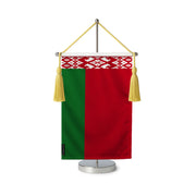 Fanion table drapeau biélorussie en polyester