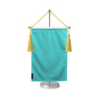 Fanion table drapeau bleu turquoise clair en polyester