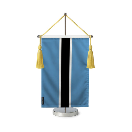 Fanion table drapeau botswana en polyester
