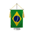 Fanion table drapeau brésil en polyester