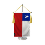 Fanion table drapeau chili en polyester