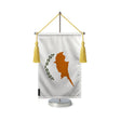 Fanion table drapeau chypre en polyester