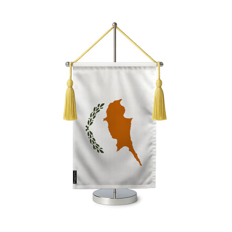 Fanion table drapeau chypre en polyester