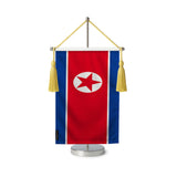 Fanion table drapeau corée du nord en polyester
