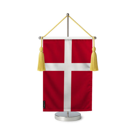 Fanion table drapeau danemark en polyester