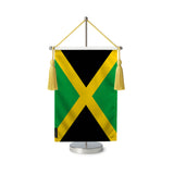 Fanion table drapeau de la jamaïque en polyester