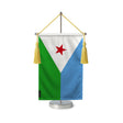 Fanion table drapeau djibouti en polyester