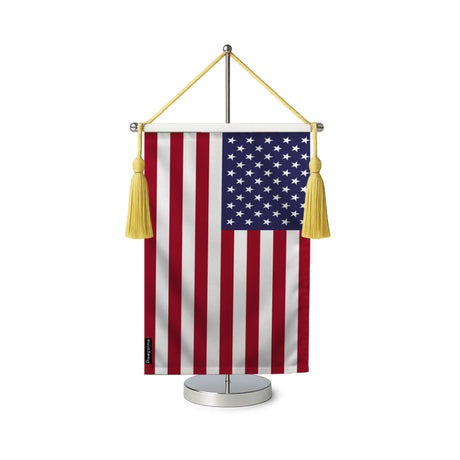Fanion table drapeau états-unis en polyester