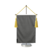 Fanion table drapeau gris foncé en polyester