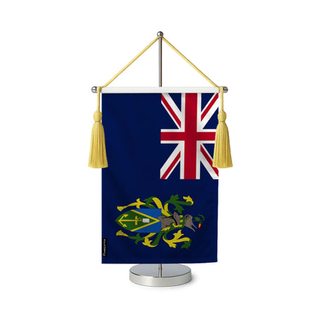 Fanion table drapeau îles pitcairn en polyester