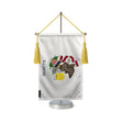 Fanion table drapeau illinois en polyester