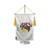 Fanion table drapeau illinois en polyester