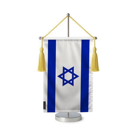 Fanion table drapeau israël en polyester