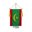 Fanion table drapeau la mauritanie en polyester