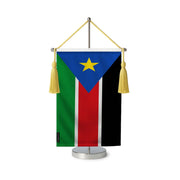 Fanion table drapeau le soudan du sud en polyester