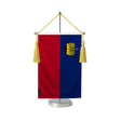 Fanion table drapeau liechtenstein en polyester