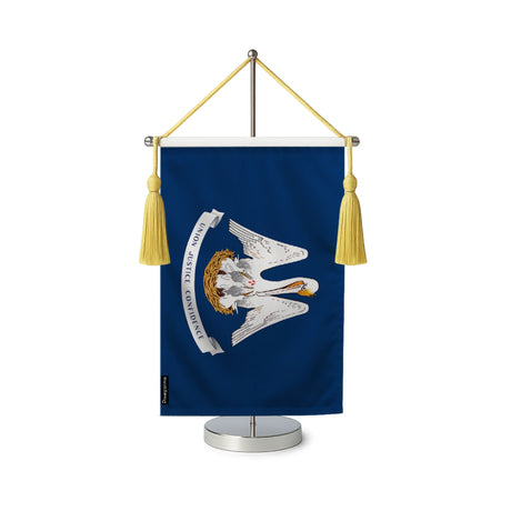 Fanion table drapeau louisiane en polyester