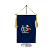 Fanion table drapeau maine en polyester