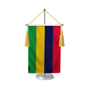 Fanion table drapeau maurice en polyester