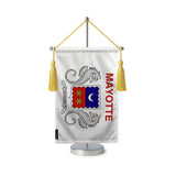 Fanion table drapeau mayotte en polyester