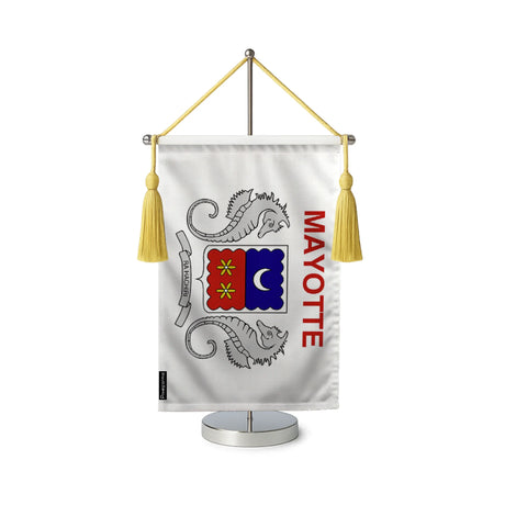 Fanion table drapeau mayotte en polyester