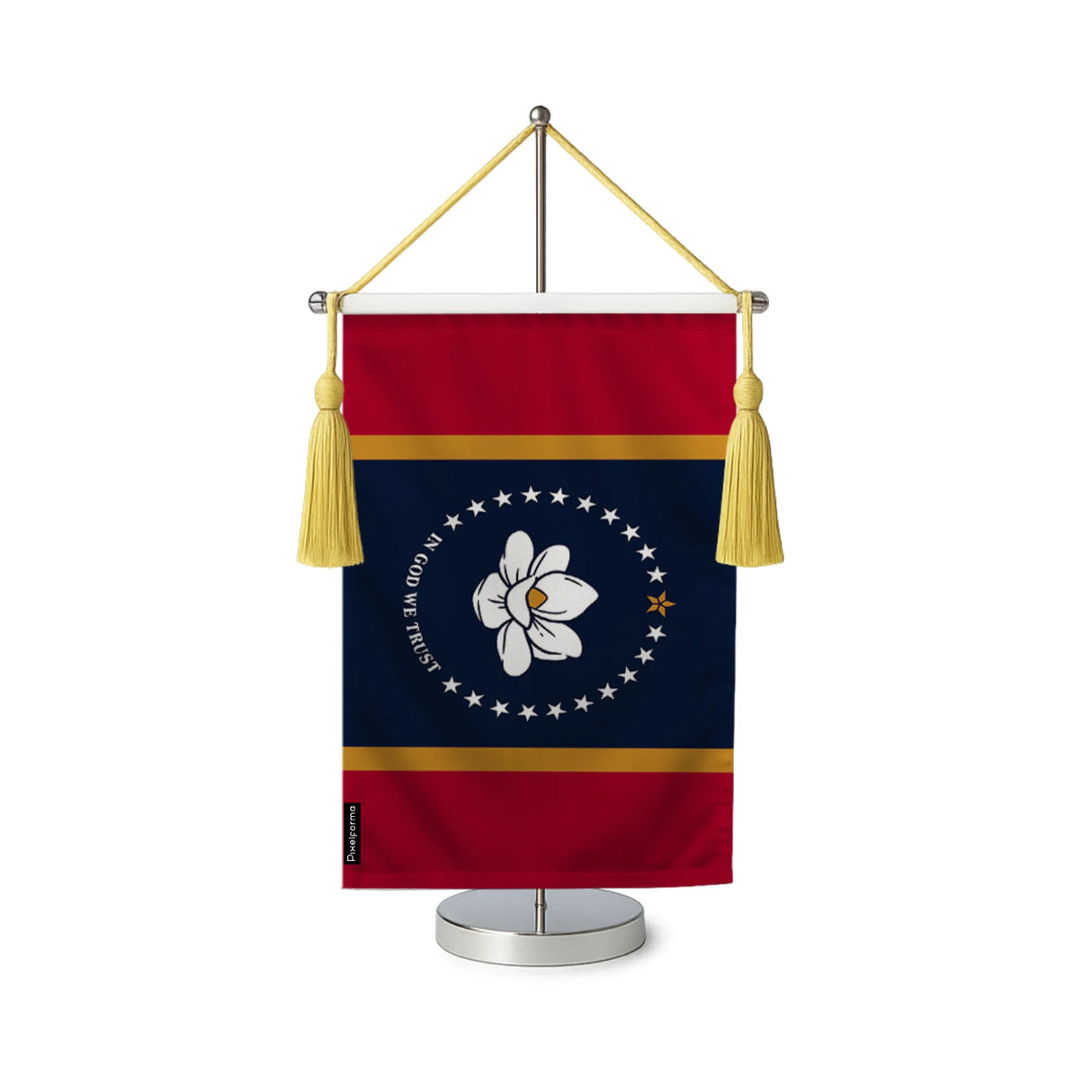 Fanion table drapeau mississippi en polyester