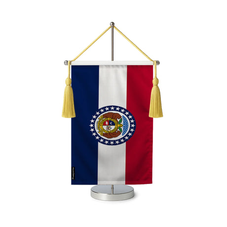 Fanion table drapeau missouri en polyester