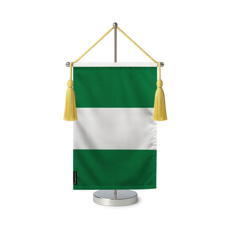 Fanion table drapeau nigeria en polyester