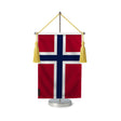 Fanion table drapeau norvège en polyester