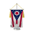 Fanion table drapeau ohio en polyester