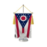 Fanion table drapeau ohio en polyester