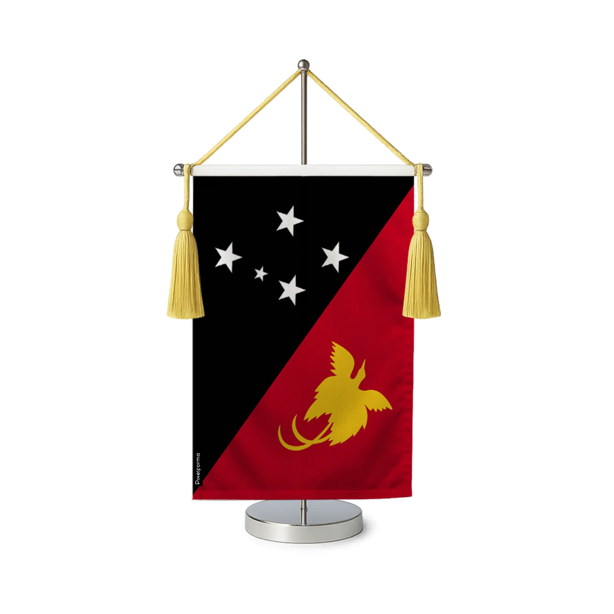Fanion table drapeau papouasie-nouvelle-guinée en polyester
