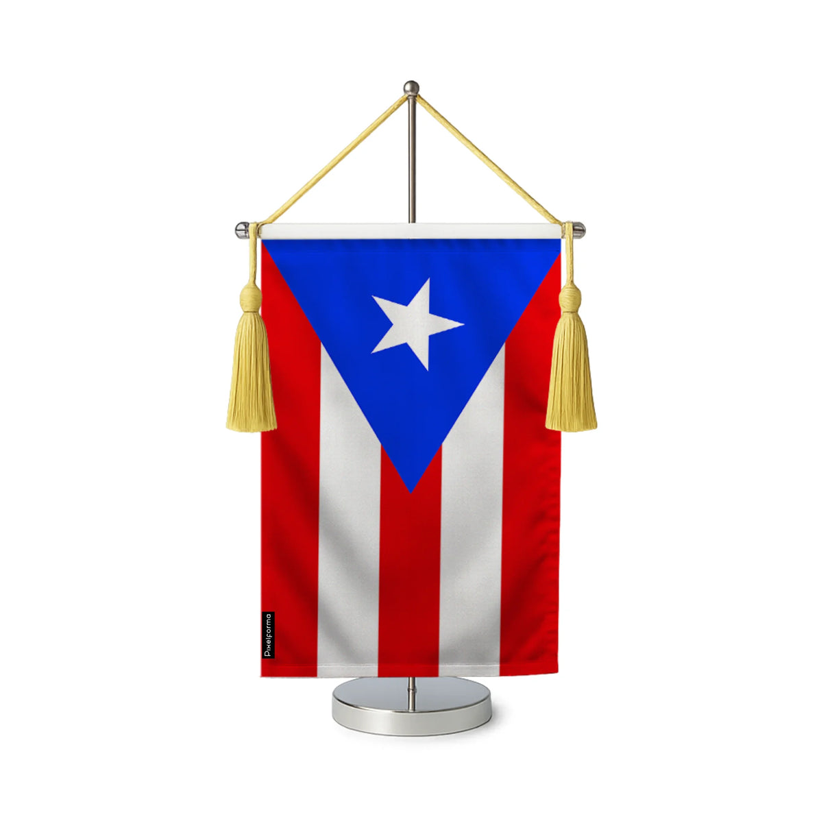 Fanion table drapeau porto rico en polyester