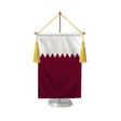 Fanion table drapeau qatar en polyester