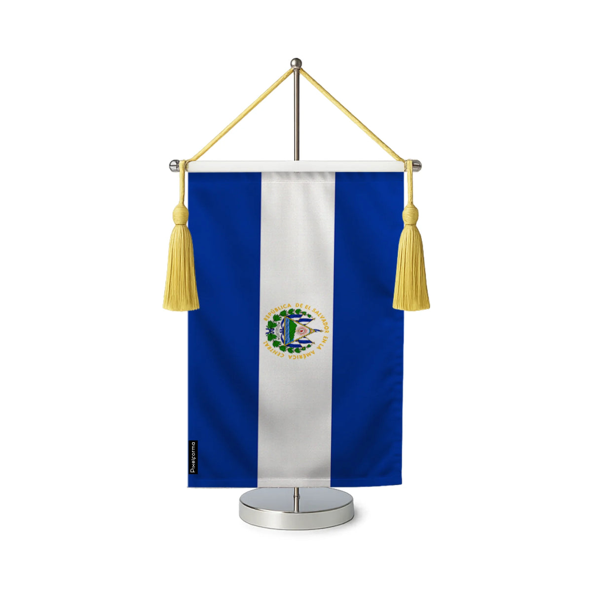 Fanion table drapeau salvador en polyester