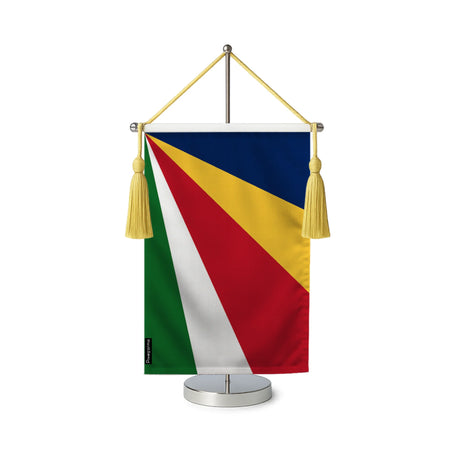 Fanion table drapeau seychelles en polyester