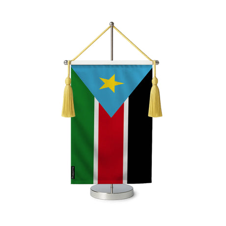Fanion table drapeau soudan du sud en polyester