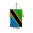 Fanion table drapeau tanzanie en polyester