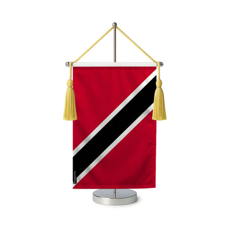 Fanion table drapeau trinité-et-tobago en polyester