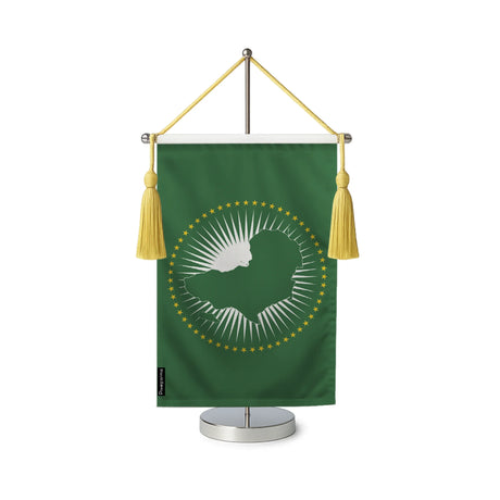 Fanion table drapeau union africaine en polyester
