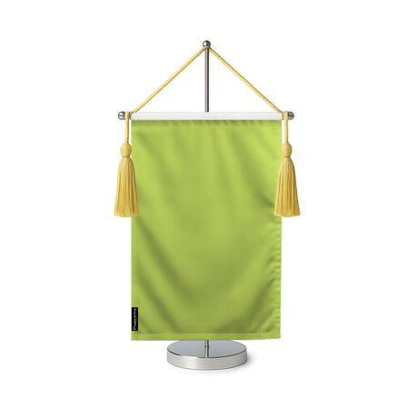 Fanion table drapeau vert clair en polyester
