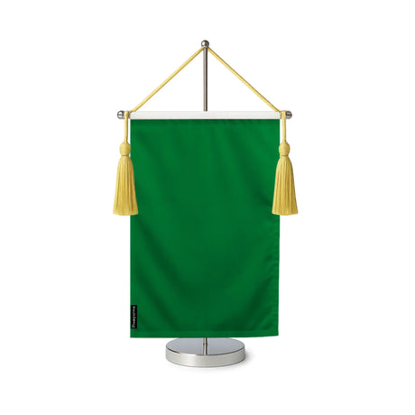Fanion table drapeau vert foncé en polyester