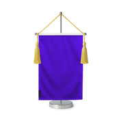 Fanion table drapeau violet foncé en polyester