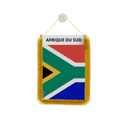 Fanion voiture afrique du sud en polyester à suspendre